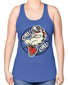 Pay the chills 201# - cartoon general -Racerback Tank