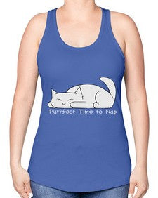 Perfect Time to Nap - cats -Racerback Tank