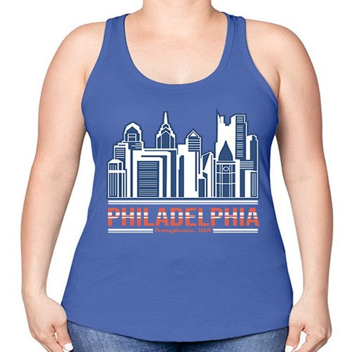 Philadelphia 1604# - cities -Racerback Tank