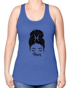 Pisces Woman - pisces -Racerback Tank