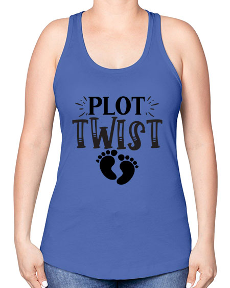 Plot Twist 438# - kids -Racerback Tank