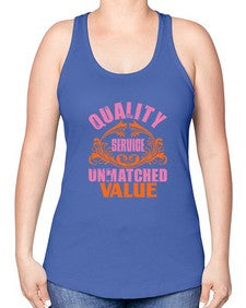 Quality service wnmatched value Style 347# - cleaner -Racerback Tank