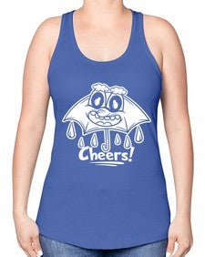 Rainy cheers 205# - cartoon general -Racerback Tank