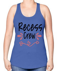 Recess Crew 748# - graduation -Racerback Tank