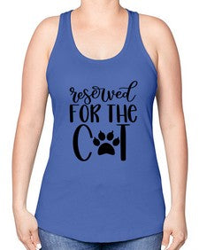 Reserved For The Cat Style 104# - cats -Racerback Tank
