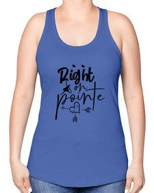 Right on pointe 181# - ballet -Racerback Tank