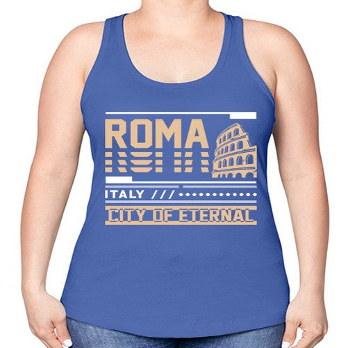 Roma 1745# - cities -Racerback Tank