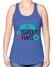 School Nurse Style Style 1379# - nurse -Racerback Tank