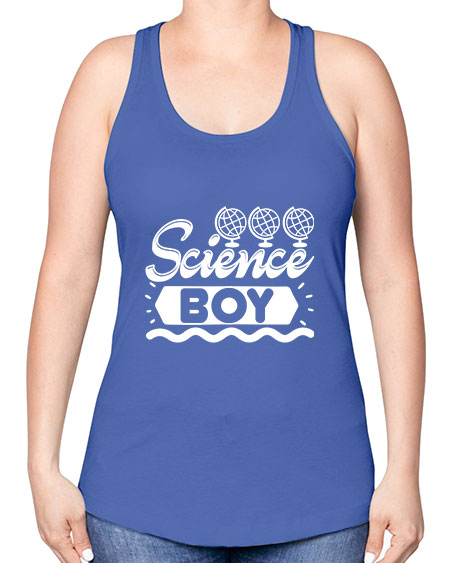 Science Boy 137# - general science -Racerback Tank
