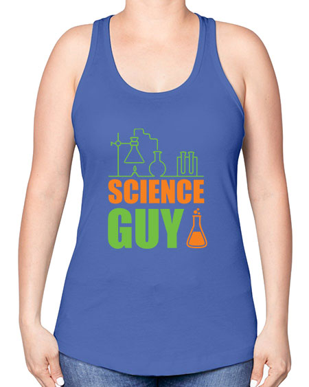Science Guy 112# - general science -Racerback Tank