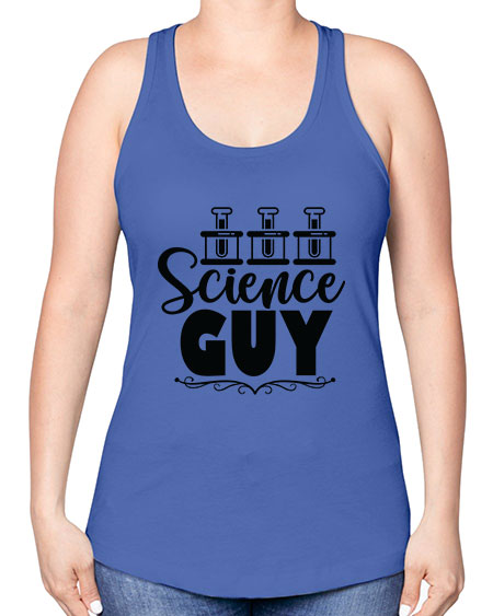 Science Guy 118# - general science -Racerback Tank