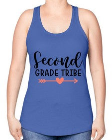 Second Grade Tribe 837# - second grade -Racerback Tank