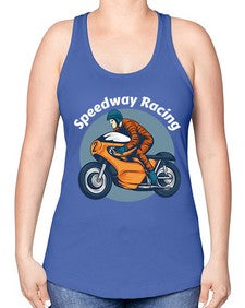 Speedway racing 64# - motorcycle -Racerback Tank