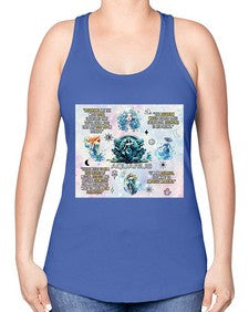 Straight Aquarius 468# - aquarius -Racerback Tank