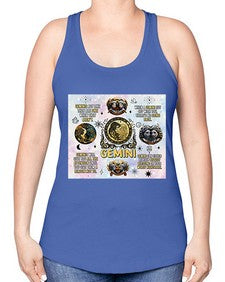 Straight Gemini 472# - gemini -Racerback Tank