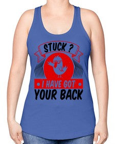 Stuck I have got your back Style 18# - ducks -Racerback Tank