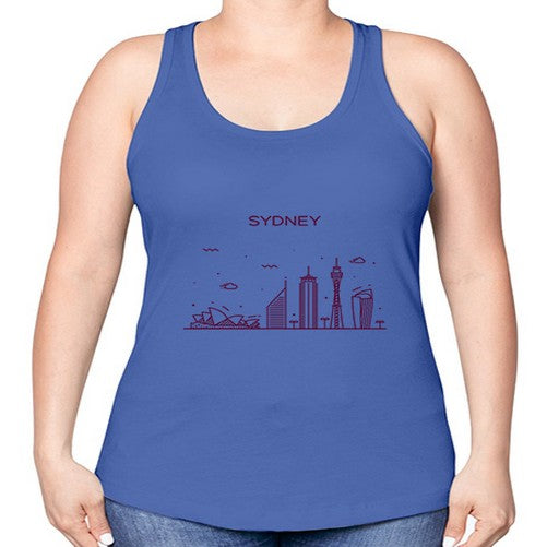 Sydney 1917# - cities -Racerback Tank