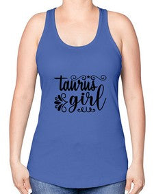 Taurus girl 499# - taurus -Racerback Tank
