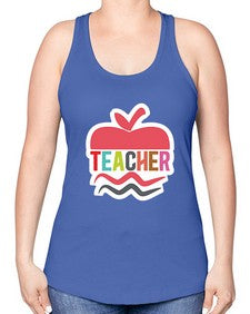 Teacher 1445# - teacher -Racerback Tank