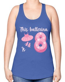 Th birthday ballet dancer ballerina 46# - ballet -Racerback Tank