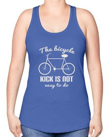 The bicycle kick is not easy to do 3# - bicycle -Racerback Tank