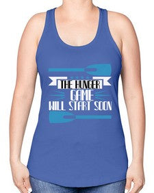 The hunger game will start 40# - boats -Racerback Tank