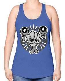 The nightmare 252# - cartoon general -Racerback Tank