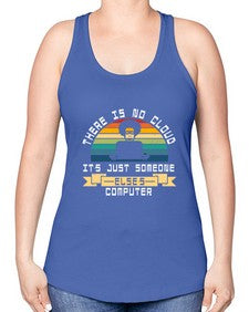 There is no cloud 11# - computer -Racerback Tank