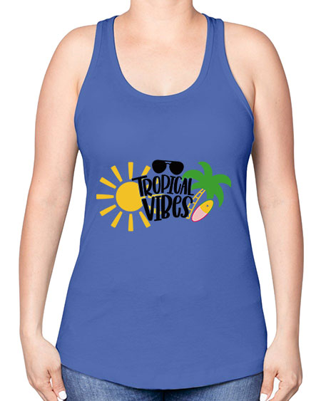 Tropical Vibes Style 9# - summer -Racerback Tank
