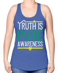 Truth is pure awareness Style 10# - Self awareness -Racerback Tank