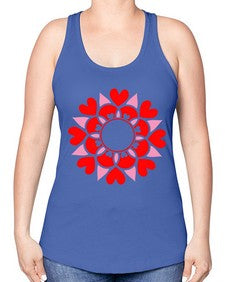 ValentineMandalaOPT 1194# - mandala -Racerback Tank