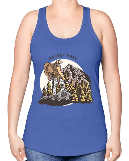Wander More 3# - nature -Racerback Tank
