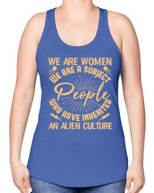 We are women we are people 42# - ufo -Racerback Tank