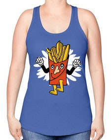 Weekend is near 265# - cartoon general -Racerback Tank