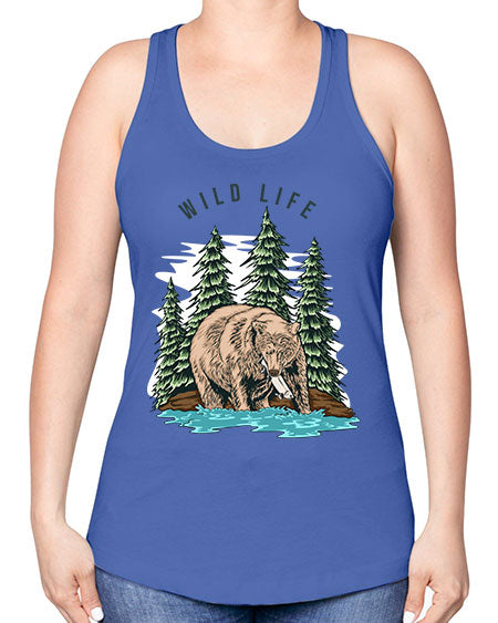 Wild Life 1# - nature -Racerback Tank