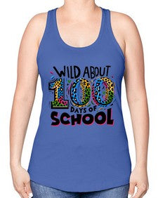 Wild about one hundred days 1011# - one hundred days -Racerback Tank