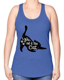 You Me The Cat Style 111# - cats -Racerback Tank