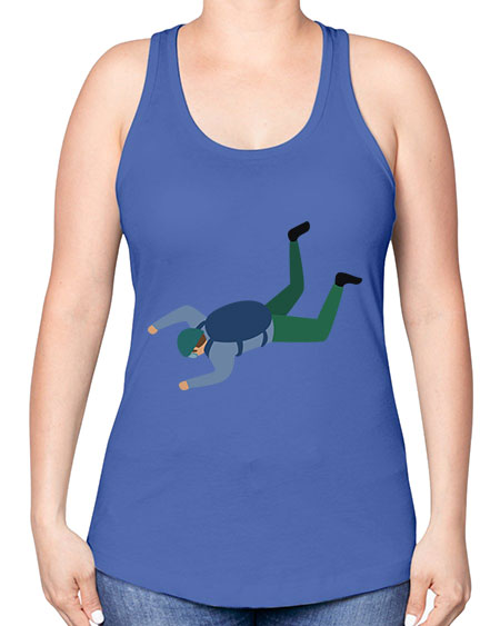 all in one 01# - parachute -Racerback Tank