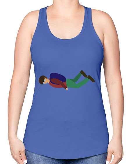 all in one 02# - parachute -Racerback Tank