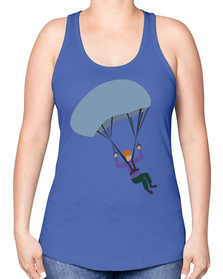 all in one 06# - parachute -Racerback Tank
