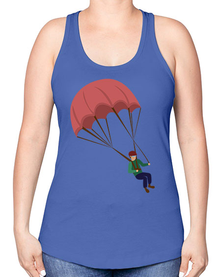 all in one 07# - parachute -Racerback Tank