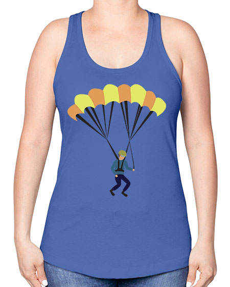 all in one 08# - parachute -Racerback Tank