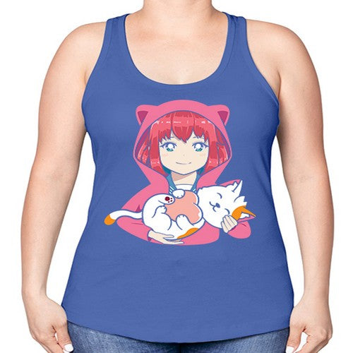 anime art 206# - anime -Racerback Tank