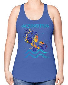 aquarius 13# - aquarius -Racerback Tank