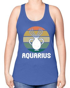 aquarius 78# - aquarius -Racerback Tank