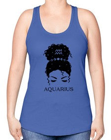 aquarius 81# - aquarius -Racerback Tank