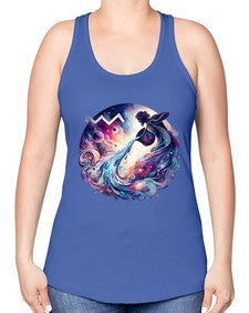 aquarius 89# - aquarius -Racerback Tank