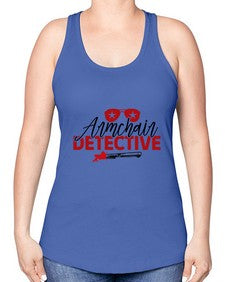 armchair detective 238# - true crime -Racerback Tank