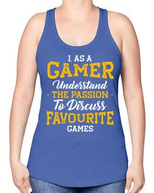 as a gamer understan the passion 61# - video games -Racerback Tank