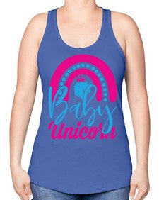 baby unicorn 13# - unicorn -Racerback Tank
